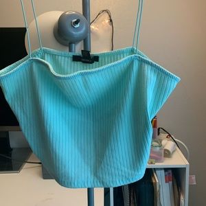 Light Blue Crop Top